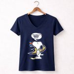 Snoopy Anaheim Ducks Haters Hockey Fan 5 Womens V Neck.jpg
