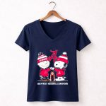 Snoopy And Charlie Brown Alabama 2024 West Regional Champions 5 Womens V Neck