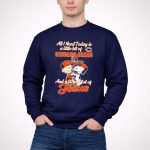 Snoopy And Charlie Brown All I Need Today Is A Little Bit Of Chicago Bears And Jesus 3 Sweatshirt