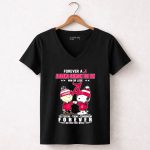 Snoopy And Charlie Brown Forever A Alabama Crimson Fan Win Or Lose 7 Womens V Neck