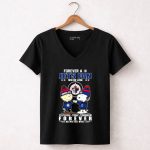 Snoopy And Charlie Brown Forever A Winnipeg Jets Fan Win Or Lose Yesterday Today Tomorrow 7 Womens V Neck.jpg