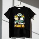 Snoopy And Charlie Brown Green Bay Packers Football Skyline 1 T Shirt