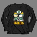 Snoopy And Charlie Brown Green Bay Packers Football Skyline 4 Long Sleeves