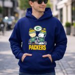 Snoopy And Charlie Brown Green Bay Packers Football Skyline 8 Hoodie