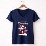 Snoopy And Charlie Brown Kansas City Chiefs This Is My Christmas 5 Womens V Neck