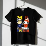 Snoopy And Charlie Brown Michigan Sports Wolverines X Detroit Tigers Skyline 1 T Shirt.jpg