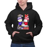 Snoopy And Charlie Brown Ravens X Maryland Terrapins Skyline 2 Hoodie