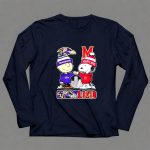 Snoopy And Charlie Brown Ravens X Maryland Terrapins Skyline 6 Long Sleeves