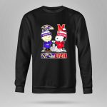 Snoopy And Charlie Brown Ravens X Maryland Terrapins Skyline 9 Sweatshirt