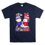 Snoopy And Charlie Brown Ravens X Maryland Terrapins Skyline T Shirt 7