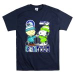 Snoopy And Charlie Brown Seattle City Sports Mariners X Seahawks Skyline T Shirt 7.jpg