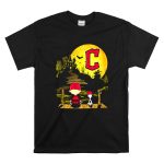Snoopy And Charlie Brown Sit Under Moon Cleveland Guardians Halloween T Shirt 6.jpg