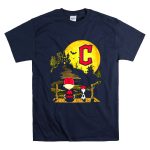 Snoopy And Charlie Brown Sit Under Moon Cleveland Guardians Halloween T Shirt 7.jpg