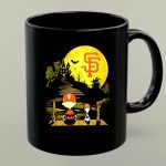 Snoopy And Charlie Brown Sit Under Moon San Francisco Giants Halloween 1 mug 1.jpg