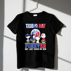 Snoopy And Charlie Brown Tampa Bay Sports Team Forever Not Just When We Win Shirt