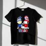 Snoopy And Charlie Brown Texas Sports Cowboys X Rangers 1 T Shirt