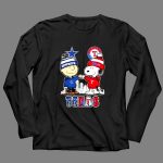Snoopy And Charlie Brown Texas Sports Cowboys X Rangers 4 Long Sleeves