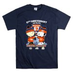 Snoopy And Charlie Brown The Peanuts Denver Broncos 67th Anniversary 1959 2026 T Shirt 7