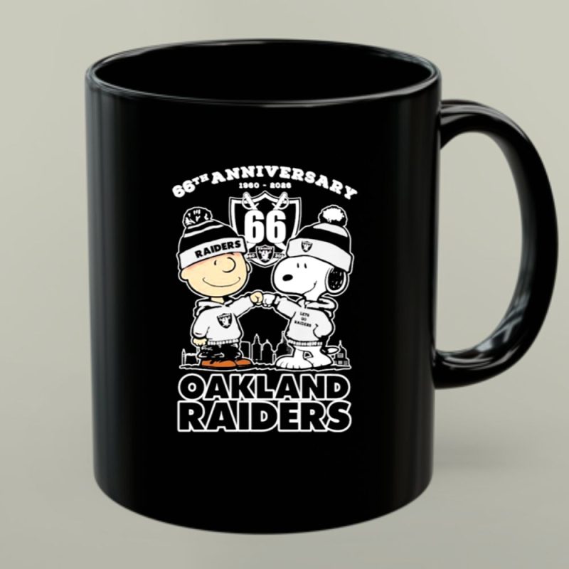 Snoopy And Charlie Brown The Peanuts Las Vegas Raiders 66Th Anniversary 1960 2026 1 Mug.jpg