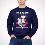 Snoopy And Charlie Brown This is My Team Forever Cleveland Guardians Baseball 3 Sweatshirt.jpg