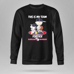 Snoopy And Charlie Brown This is My Team Forever Cleveland Guardians Baseball 9 Sweatshirt.jpg