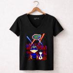 Snoopy And Charlie Brown Watching Florida Gators City By Night 7 Womens V Neck.jpg