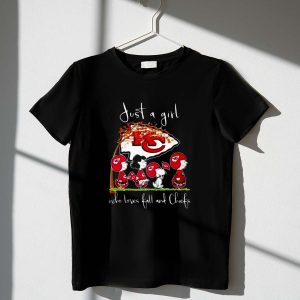 Snoopy And Friend Kansas City Chiefs Just A Girl 1 T Shirt