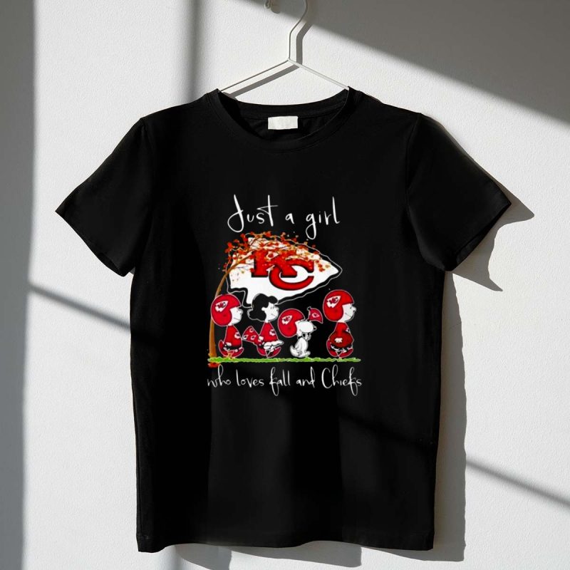 Snoopy And Friend Kansas City Chiefs Just A Girl 1 T Shirt
