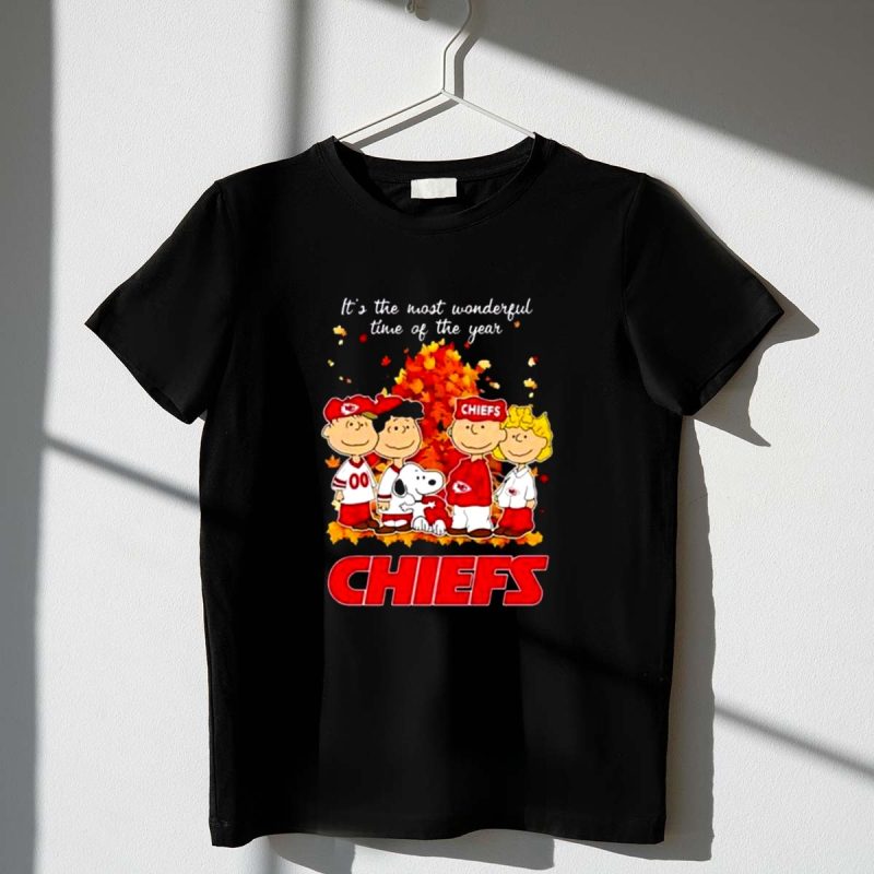 Snoopy And Friends Chiefs Its The Most Autum Fall 1 T Shirt