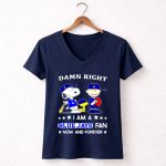Snoopy And Friends Damn Right I Am A Toronto Blue Jays Fan Now And Forever 5 Womens V Neck.jpg
