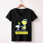 Snoopy And Friends Golden State Warriors Basketball Fans 6 Womens V Neck