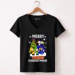 Snoopy And Friends Merry Auburn Tigers Christmas 7 Womens V Neck.jpg