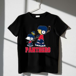 Snoopy And Friends Supporting Florida Panthers Hockey Fans 1 T Shirt.jpg