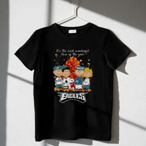 Snoopy And Friends X Philadelphia Eagles It's The Most Wonderful Time Of The Year Autumn Shirt