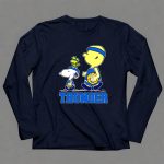 Snoopy And Oklahoma City Thunder Basketball Fans Walking With Woodstock 6 Long Sleeves