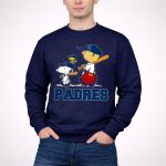 Snoopy And San Diego Padres Baseball Team Fans With Woodstock And Sports Equipment 3 Sweatshirt.jpg