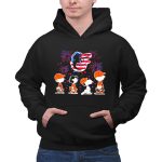Snoopy And The Peanuts Baltimore Orioles 4th Of July American Flag 2 Hoodie