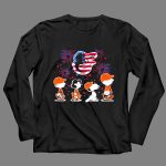 Snoopy And The Peanuts Baltimore Orioles 4th Of July American Flag 4 Long Sleeves