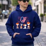 Snoopy And The Peanuts Baltimore Orioles 4th Of July American Flag 8 Hoodie