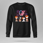 Snoopy And The Peanuts Baltimore Orioles 4th Of July American Flag 9 Sweatshirt