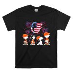 Snoopy And The Peanuts Baltimore Orioles 4th Of July American Flag T Shirt 6
