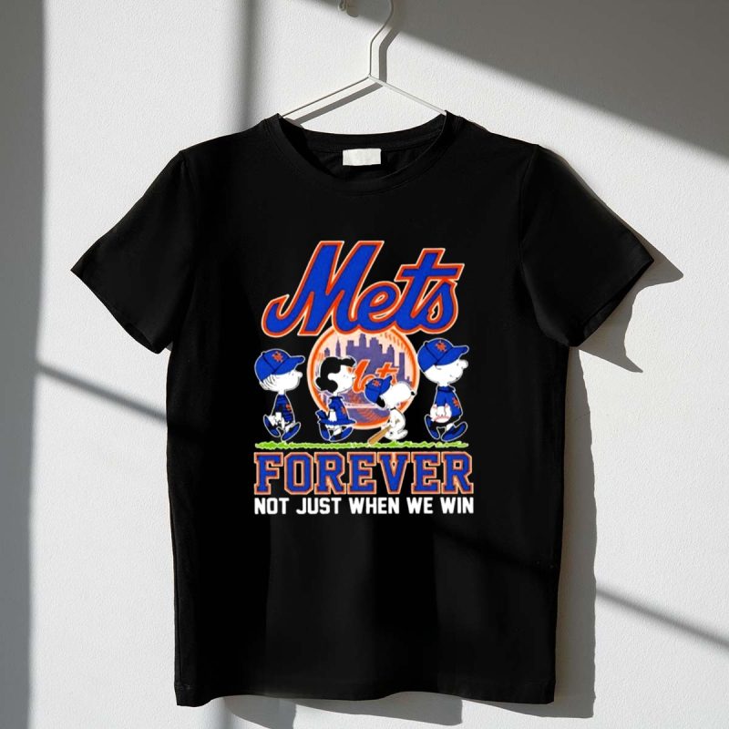 Snoopy And The Peanuts New York Mets Forever Not Just When We Win 1 T Shirt