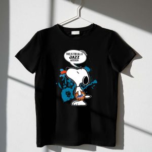 Snoopy And Utah Jazz Haters Fan Message 1 T Shirt