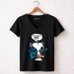 Snoopy And Utah Jazz Haters Fan Message 6 Womens V Neck