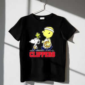 Snoopy And Woodstock Basketball With La Clippers Fans 1 T Shirt