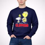 Snoopy And Woodstock Basketball With La Clippers Fans 3 Sweatshirt