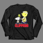 Snoopy And Woodstock Basketball With La Clippers Fans 4 Long Sleeves