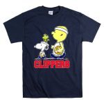 Snoopy And Woodstock Basketball With La Clippers Fans T Shirt 7