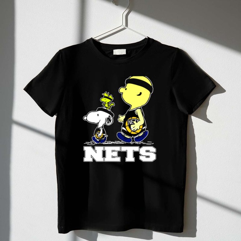 Snoopy And Woodstock Brooklyn Nets Basketball Fans 1 T Shirt