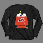 Snoopy And Woodstock Carolina Hurricanes Hockey Doghouse 4 Long Sleeves.jpg
